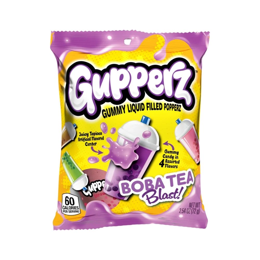 Gupperz Boba Tea Blast, vloeibare snoepjes van 72g