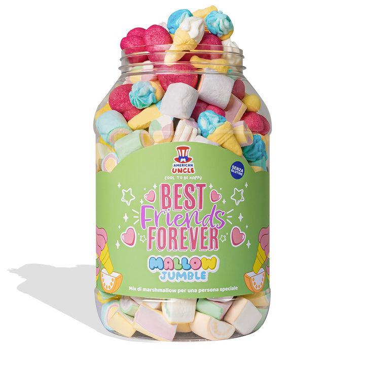 Mallow Jumble "Beste Vrienden Voor Altijd", pot marshmallows om samen te stellen met je favoriete smaken