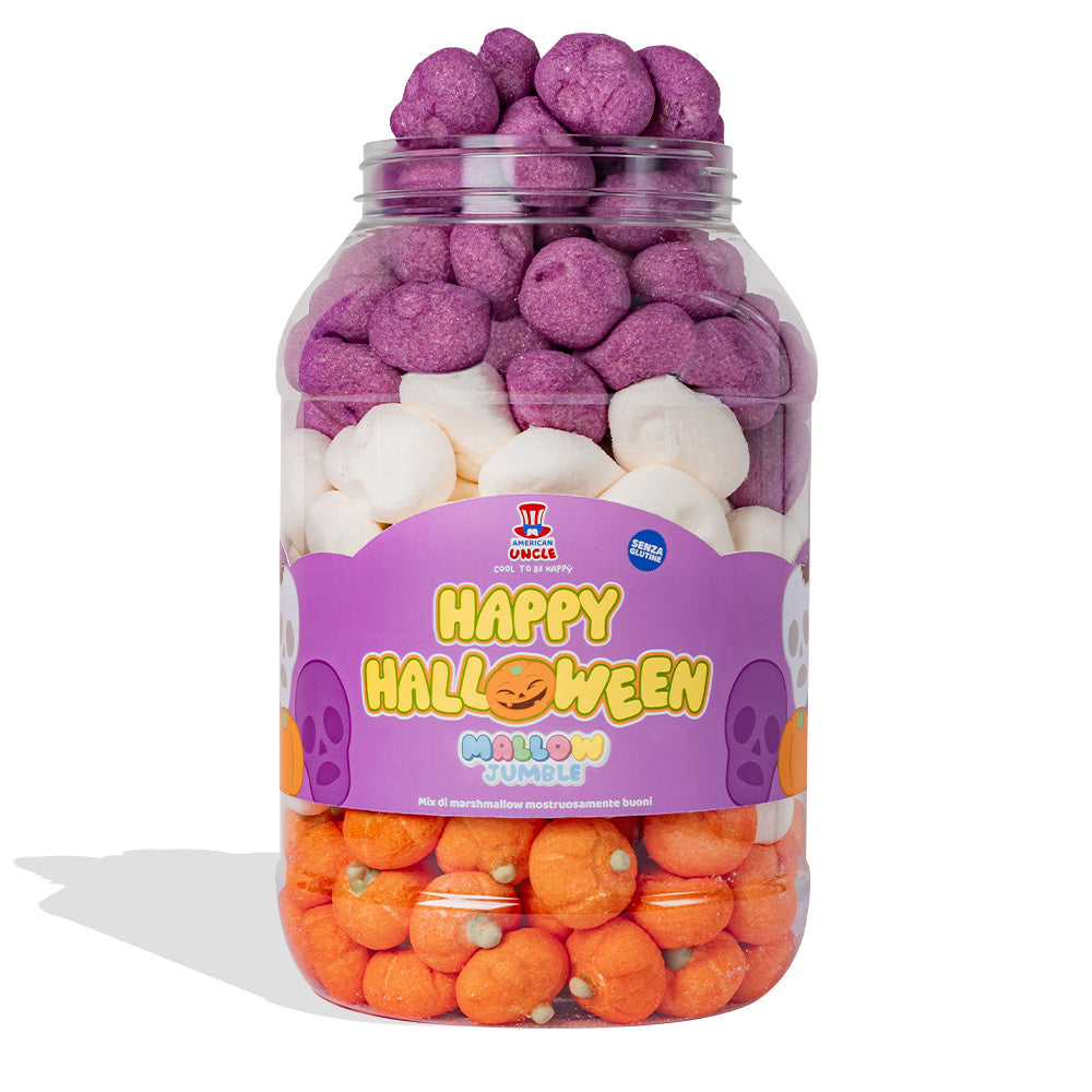 Mallow Jumble "Happy Halloween", pot met marshmallows om samen te stellen met je favoriete smaken