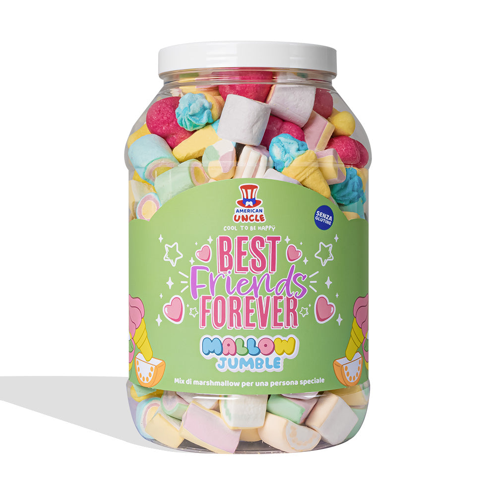 Mallow Jumble "Beste Vrienden Voor Altijd", pot marshmallows om samen te stellen met je favoriete smaken
