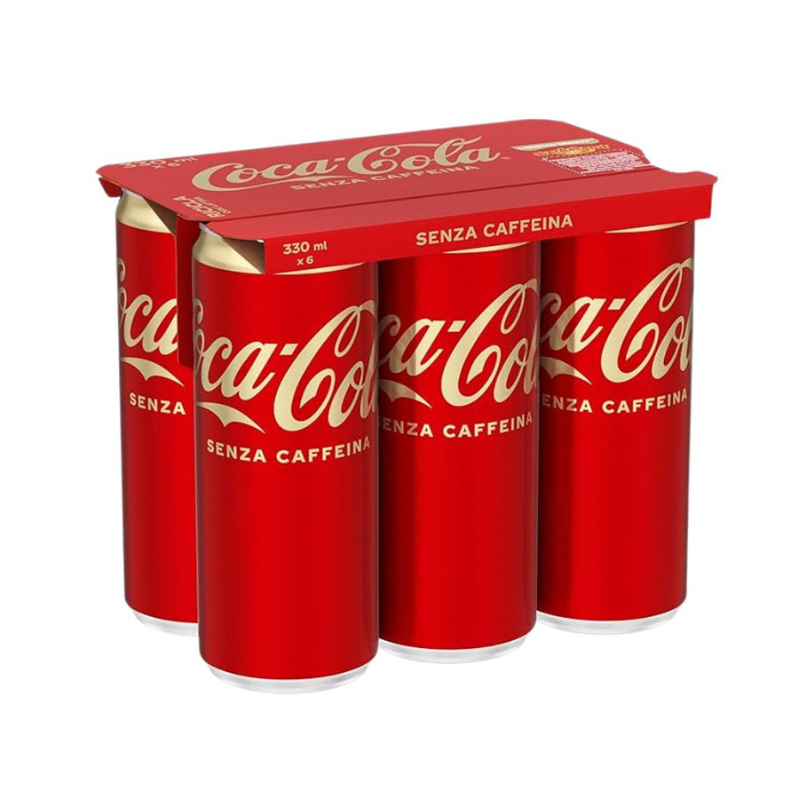 Confezione da 6, bevanda analcolica senza caffeina da 330ml Coca Cola.