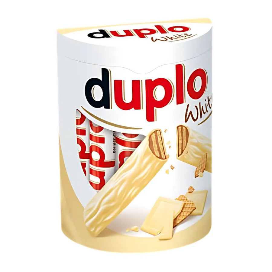 Confezione da 182g, 10 barrette al cioccolato bianco con wafer Duplo.