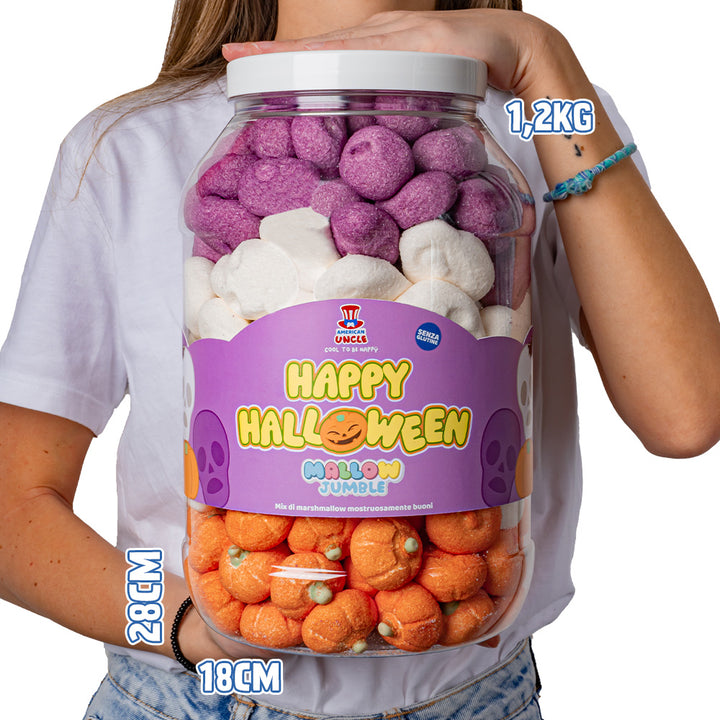 Mallow Jumble "Happy Halloween", pot met marshmallows om samen te stellen met je favoriete smaken