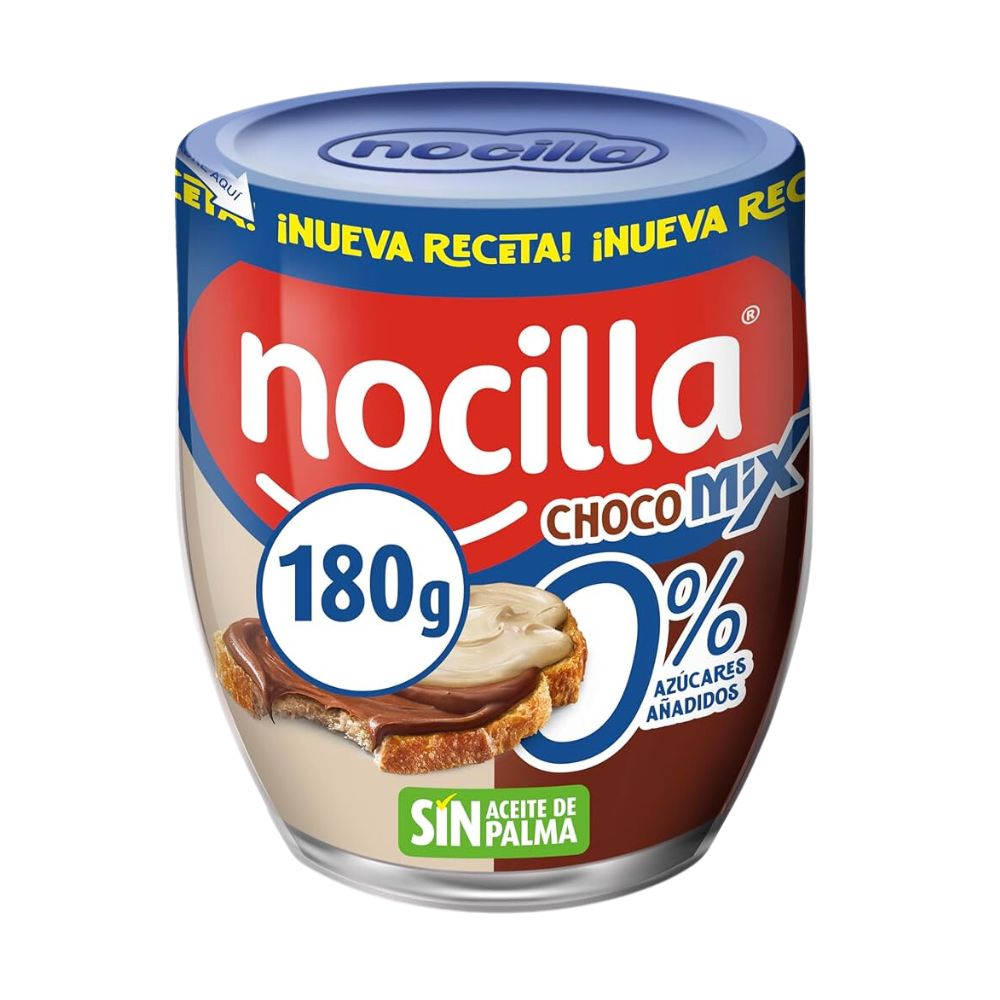 Confezione da 180g crema spalmabile al cacao e latte con nocciole Nocilla.