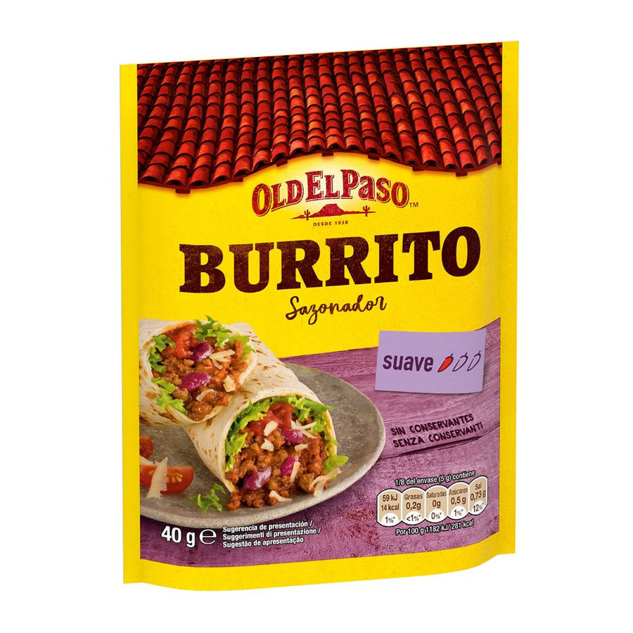 Confezione da 40g, mix di condimento per Burrito Old EL Paso.