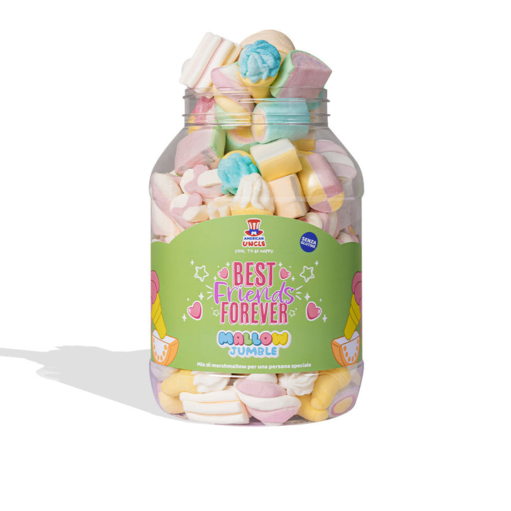 Mallow Jumble "Beste Vrienden Voor Altijd", pot marshmallows om samen te stellen met je favoriete smaken