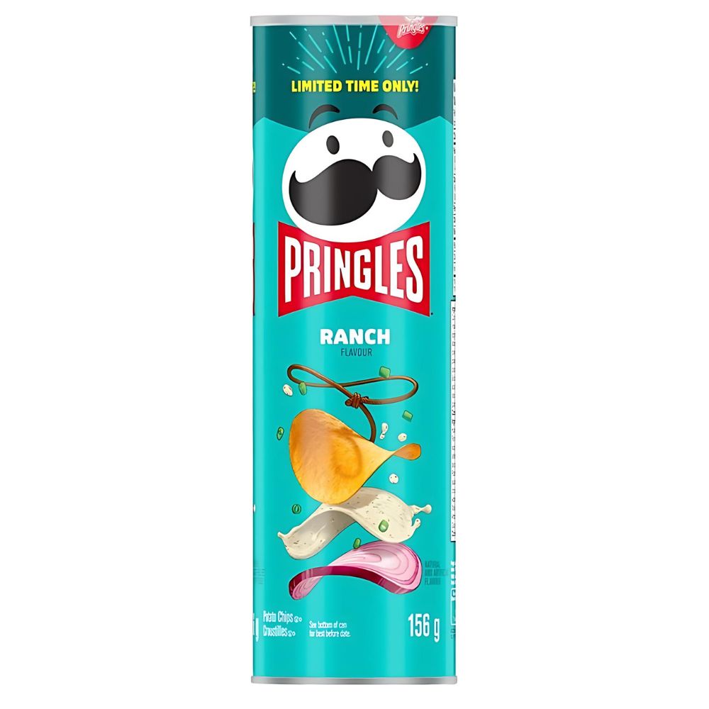 Confezione da 156g di patatine all'aglio Pringles Ranch