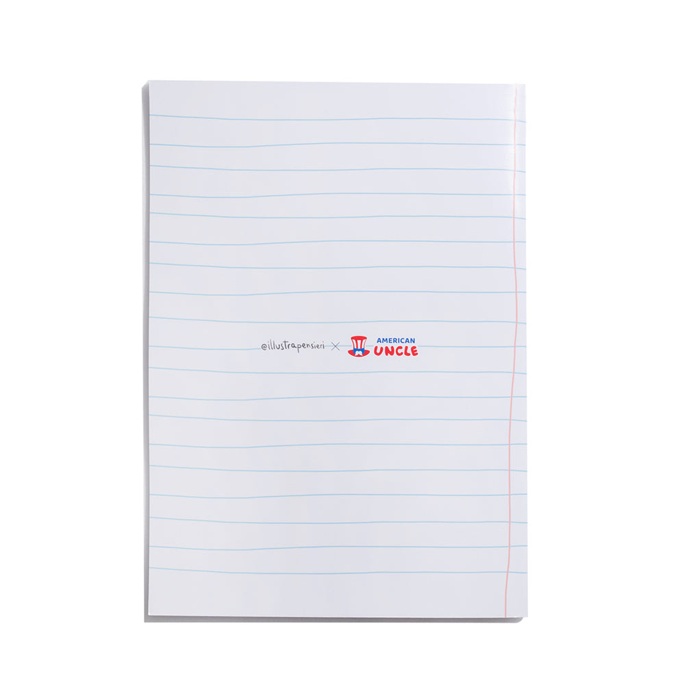 A4-schrift Cool to be Happy met lijnen