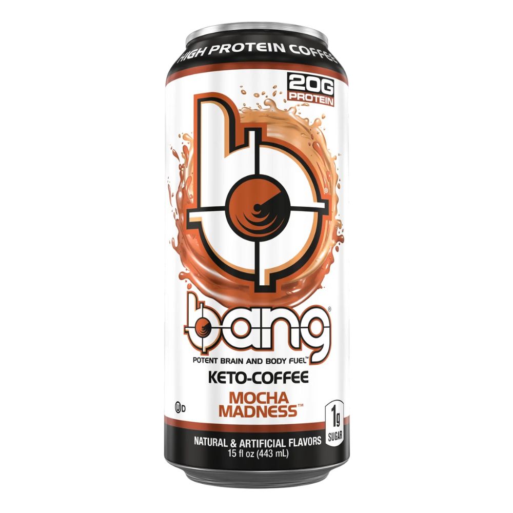 Bang Energy Keto Coffee Mocha Madness, energy drink met mocha smaak van 473ml