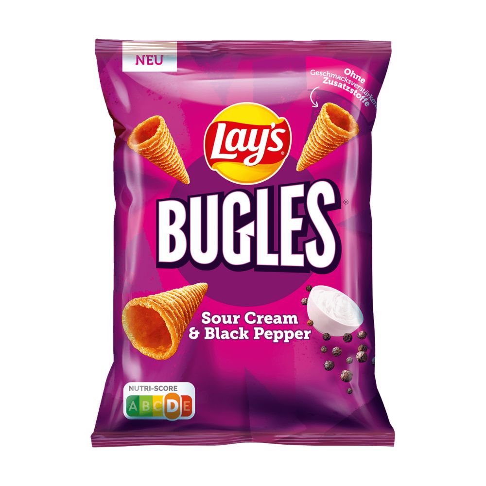 Lay's Bugles Sour Cream & Black Pepper 95g