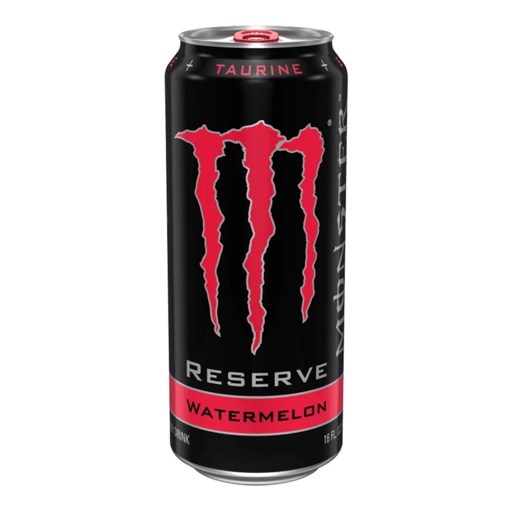 Monster Reserve Watermelon, energy drink watermeloen van 473ml | BESCHADIGD