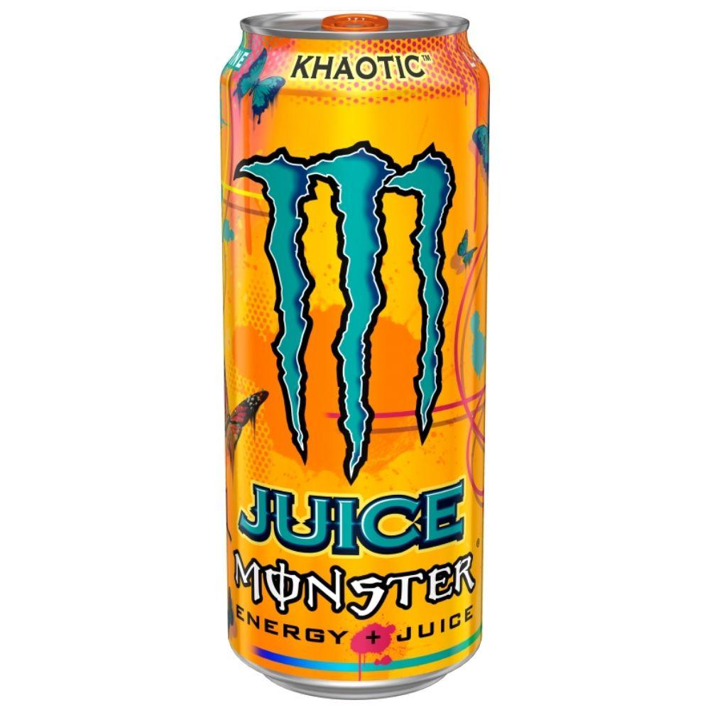 Monster Khaotic, energy drink sinaasappel van 473ml | BESCHADIGD