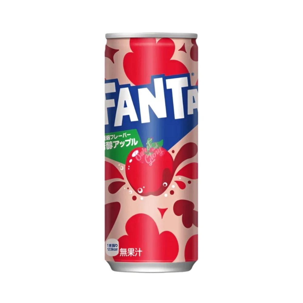 Fanta Red Apple Can Japan, drank met rode appelsmaak van 250 ml 