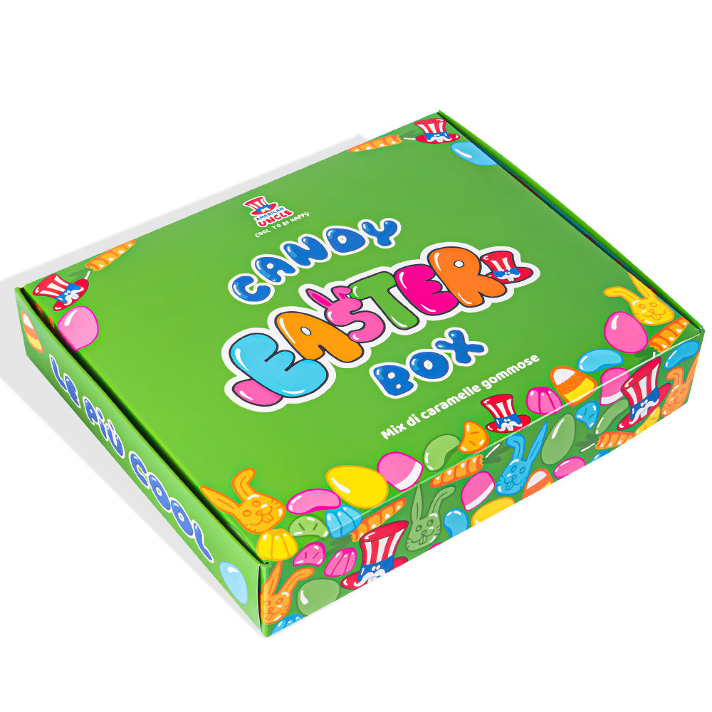 3 Wunnie box “Vrolijk Pasen”, 3 Candy box om samen te stellen met je favoriete gommetjes 