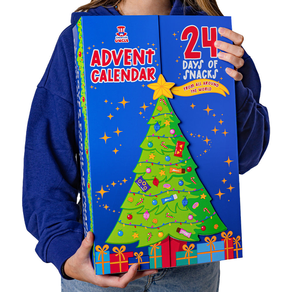 [GLUTEN FREE] Speciale Adventskalender 2024, doos met +24 zoete en hartige verrassingssnacks zonder gluten 