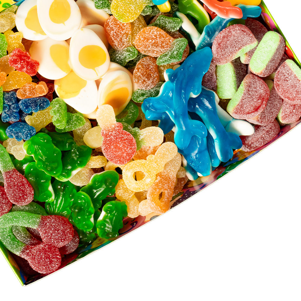 Wunnie box “Vrolijk Pasen”, de Candy box om samen te stellen met je favoriete gommetjes - 1 kg 