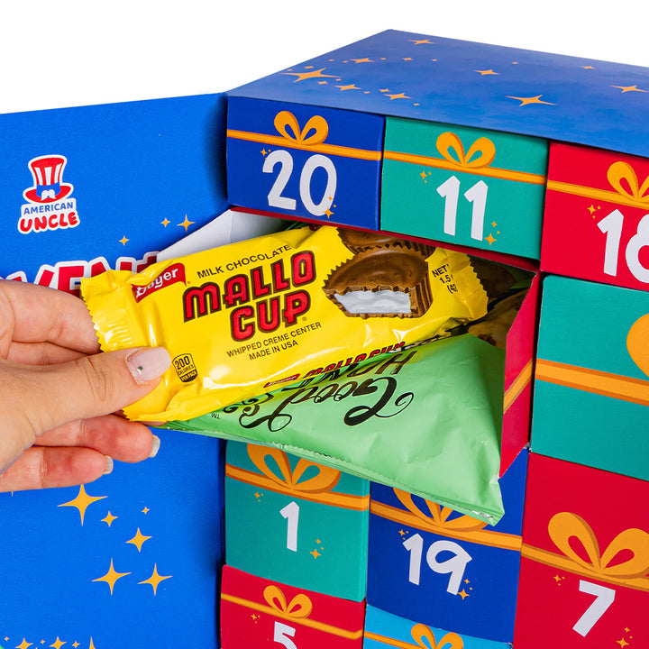 [GLUTEN FREE] Speciale Adventskalender 2024, doos met +24 zoete en hartige verrassingssnacks zonder gluten 