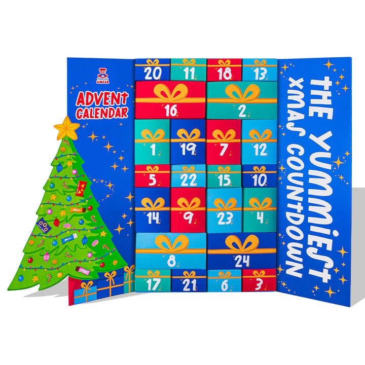 [GLUTEN FREE] Speciale Adventskalender 2024, doos met +24 zoete en hartige verrassingssnacks zonder gluten 