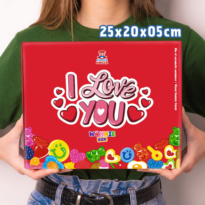 Wunnie box Love I love you more than candy misure 20x20x05cm