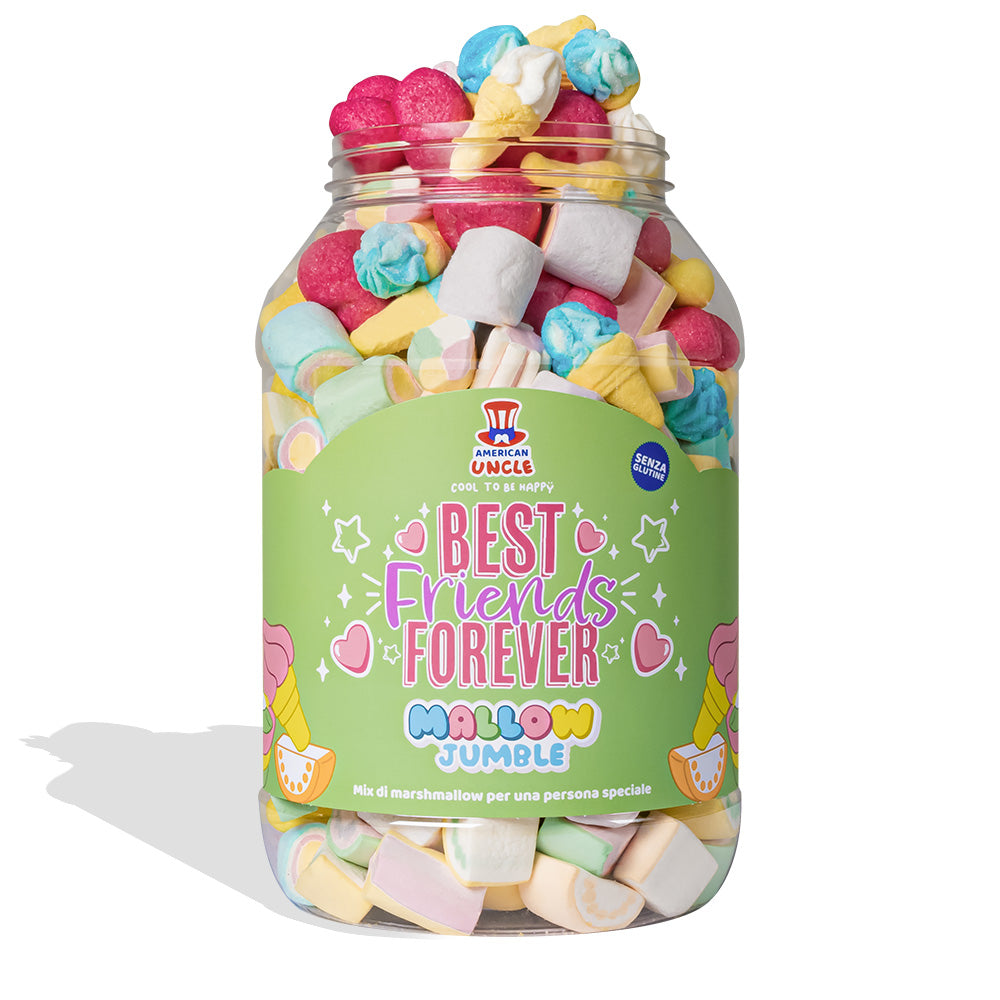 Mallow Jumble "Beste Vrienden Voor Altijd", pot marshmallows om samen te stellen met je favoriete smaken 