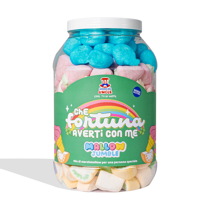 Mallow Jumble, pot met marshmallows om samen te stellen met je favoriete smaken 