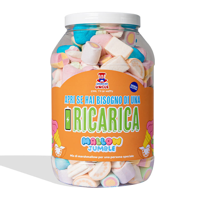 Mallow Jumble, pot met marshmallows om samen te stellen met je favoriete smaken 