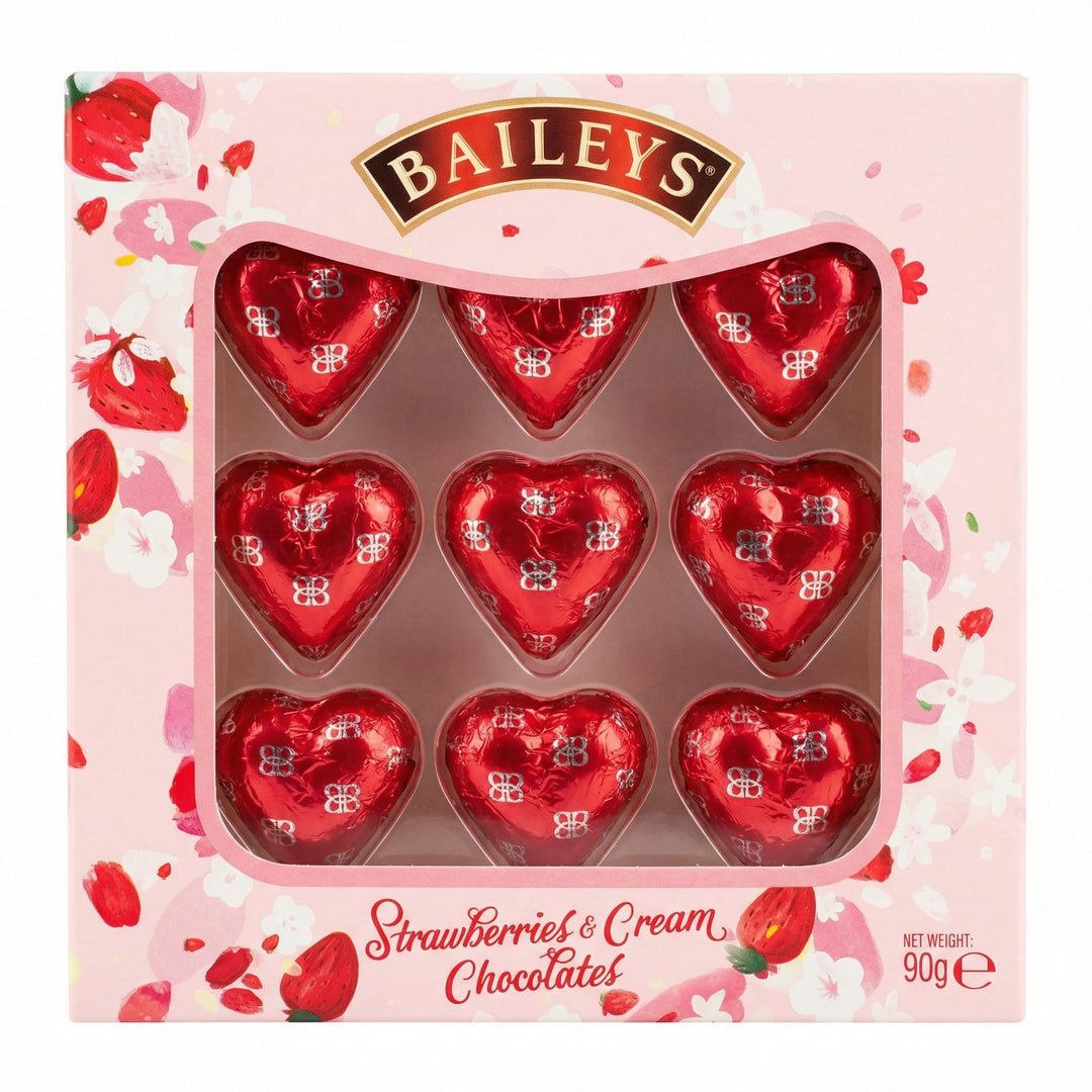 Baileys Strawberry & Cream Hearts - cioccolatini al latte 90g