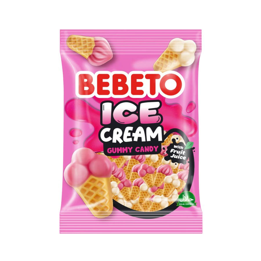 Bebeto Ice Cream, caramelle gommose al gusto di frutta da 80g