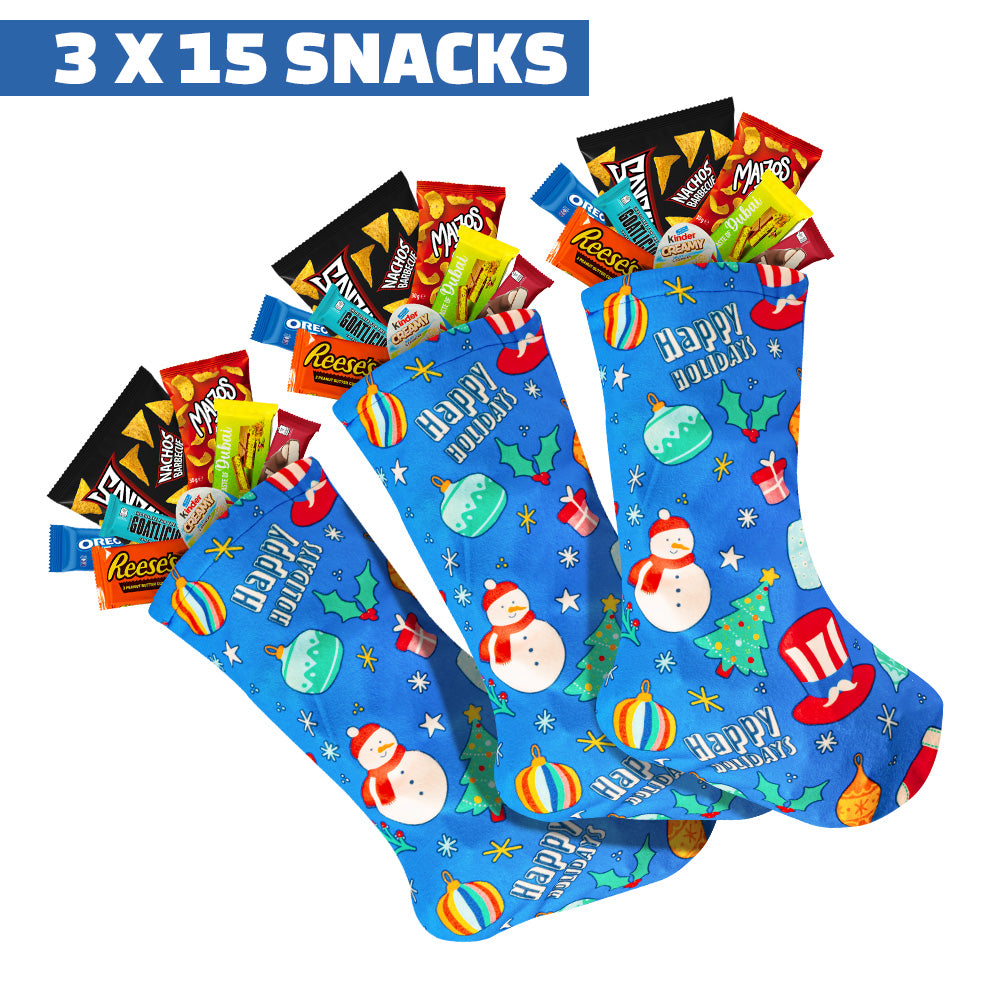 3x Driekoningenkousen met minstens 15 zoete en hartige producten 