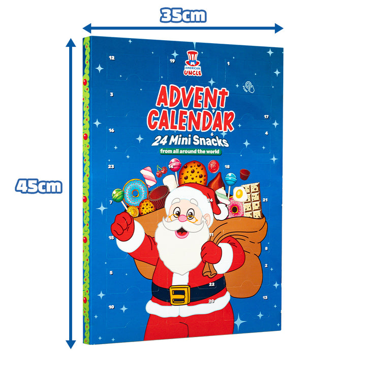 2x Adventskalender Miniaturen, doos met 24 verrassende mini zoete snacks 