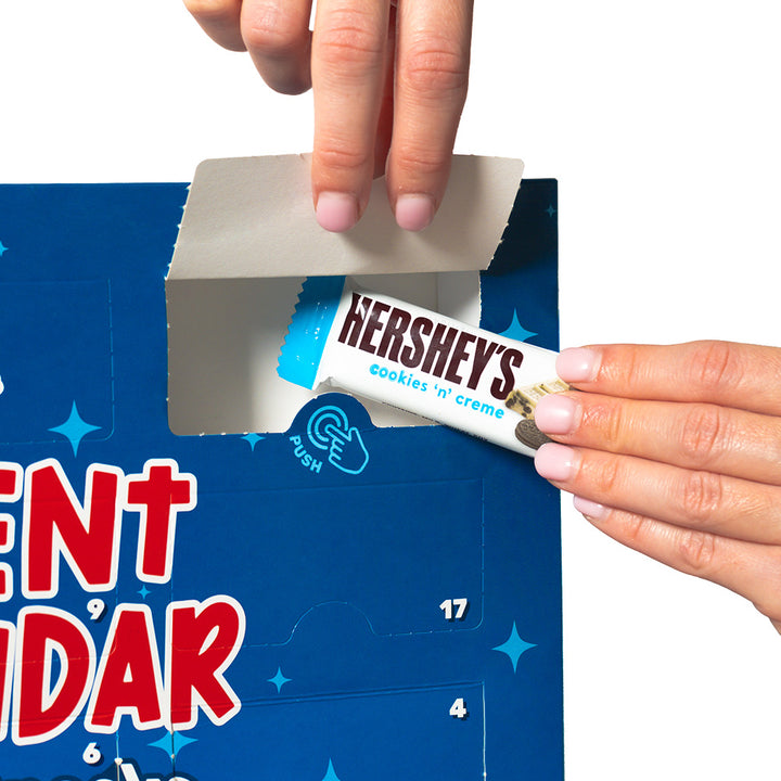 Adventskalender Miniaturen, doos met 24 verrassings zoete snacks in mini formaat 