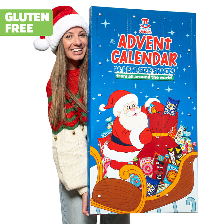 [GLUTENVRIJ] XXL Adventskalender, doos met 24 verrassingssnacks zonder gluten, zoet en hartig op ware grootte 