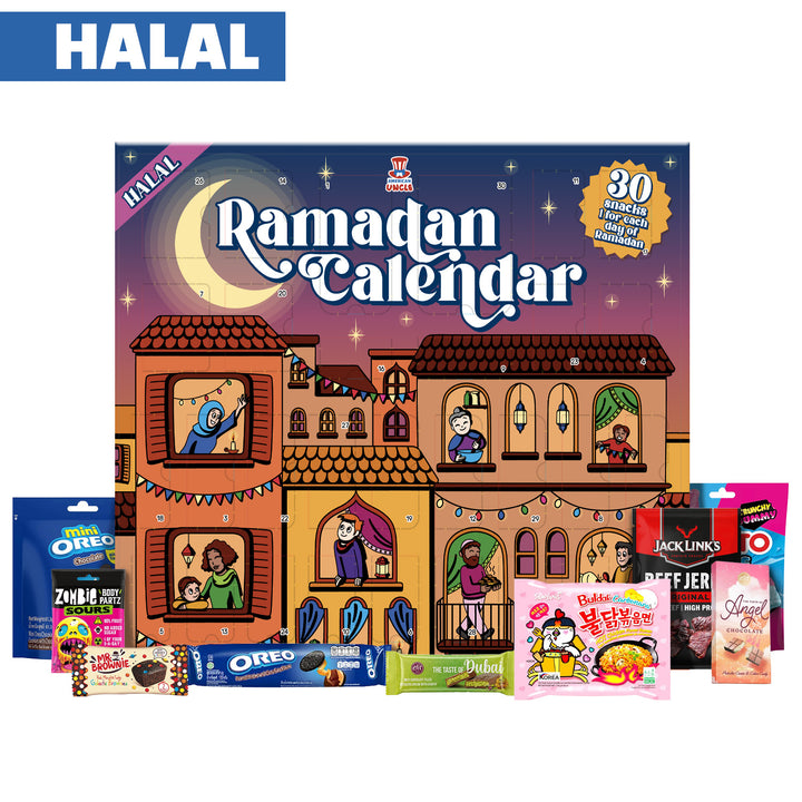 Ramadan kalender voorzijde plus voorbeeldsamenstelling