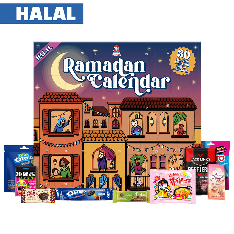 Ramadan kalender voorzijde plus voorbeeldsamenstelling