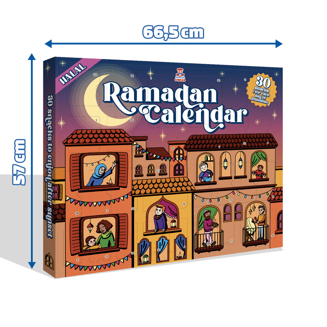 Ramadan Kalender, Ramadan Kalender van 30 snack halal zoete en hartige 