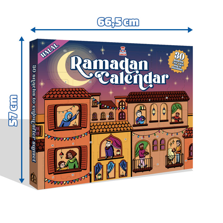 Ramadan Kalender, Ramadan Kalender van 30 snack halal zoete en hartige 