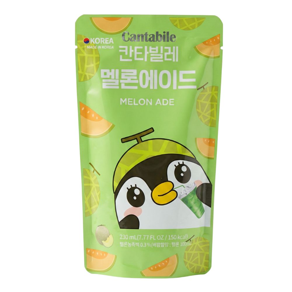 Cantabile Meloen Ade, drankje met cantaloupemelonsmaak van 230 ml 