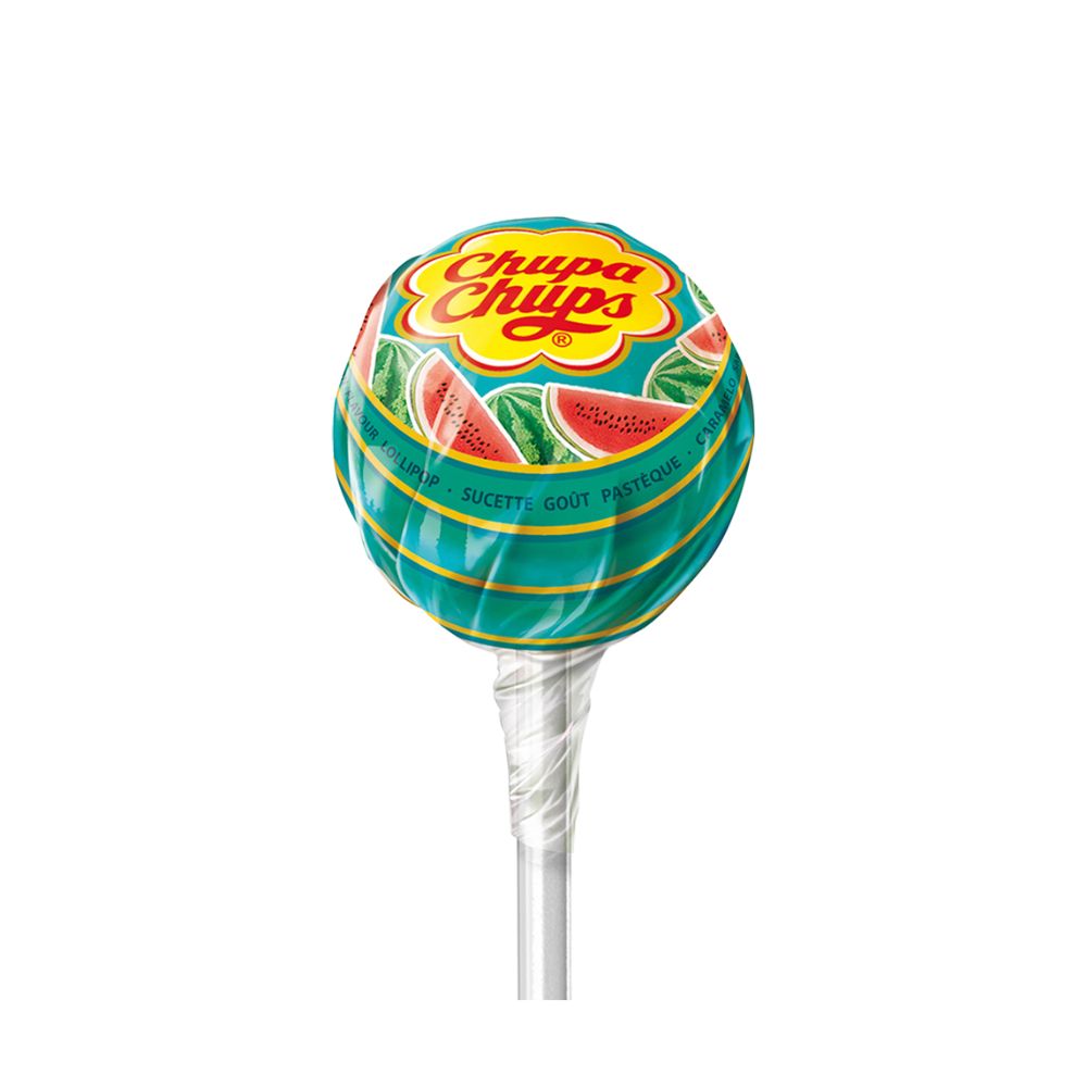 Chupa Chups Watermeloen, lolly met watermeloensmaak van 12g 