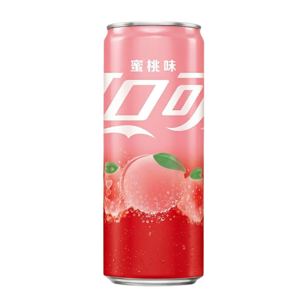 Coca-Cola Peach Chinese Edition, bevanda al gusto di pesca da 330ml
