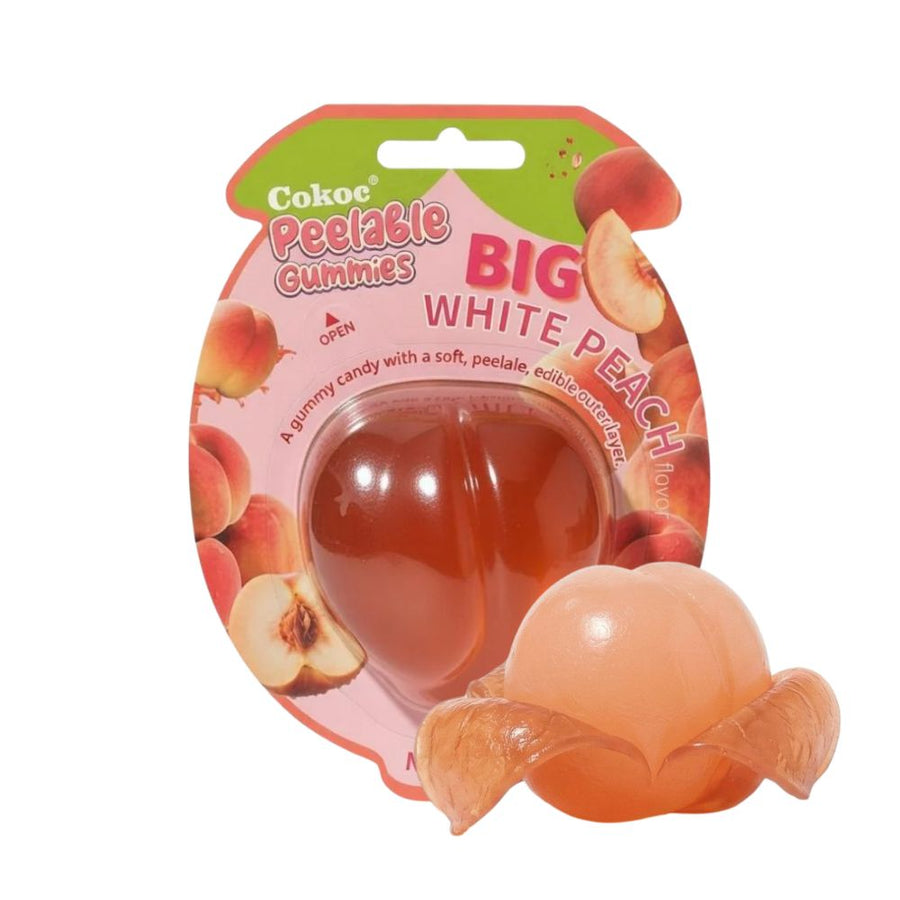 Cokoc Peeling Gummy Big Peach, caramella gommosa al gusto di pesca da 150g