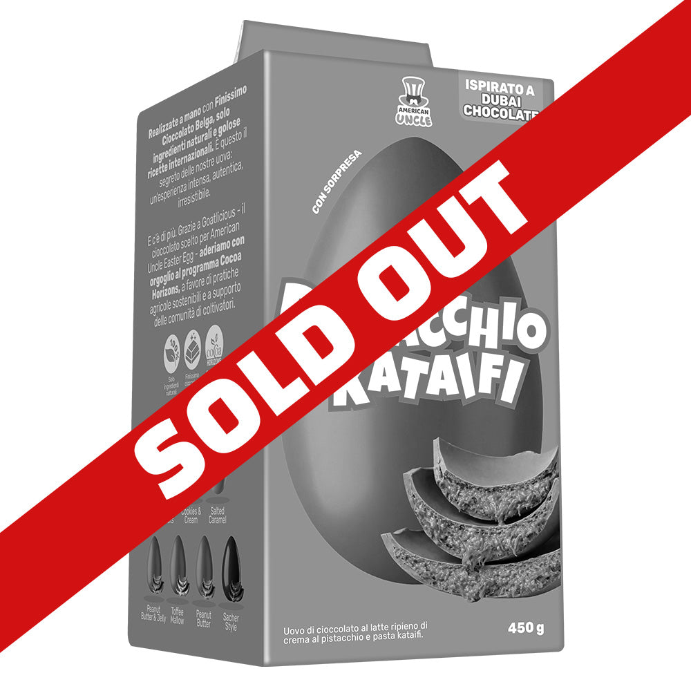 AU Pistache & Kataifi Paasei, melkchocolade Paasei gevuld met pistachecrème en Kataifi van 450 g 