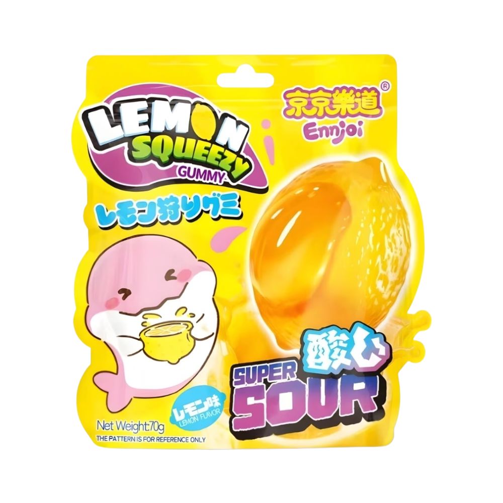 Ennjoi Lemon Squeezy Gummy, citroensnoepjes van 70 g 