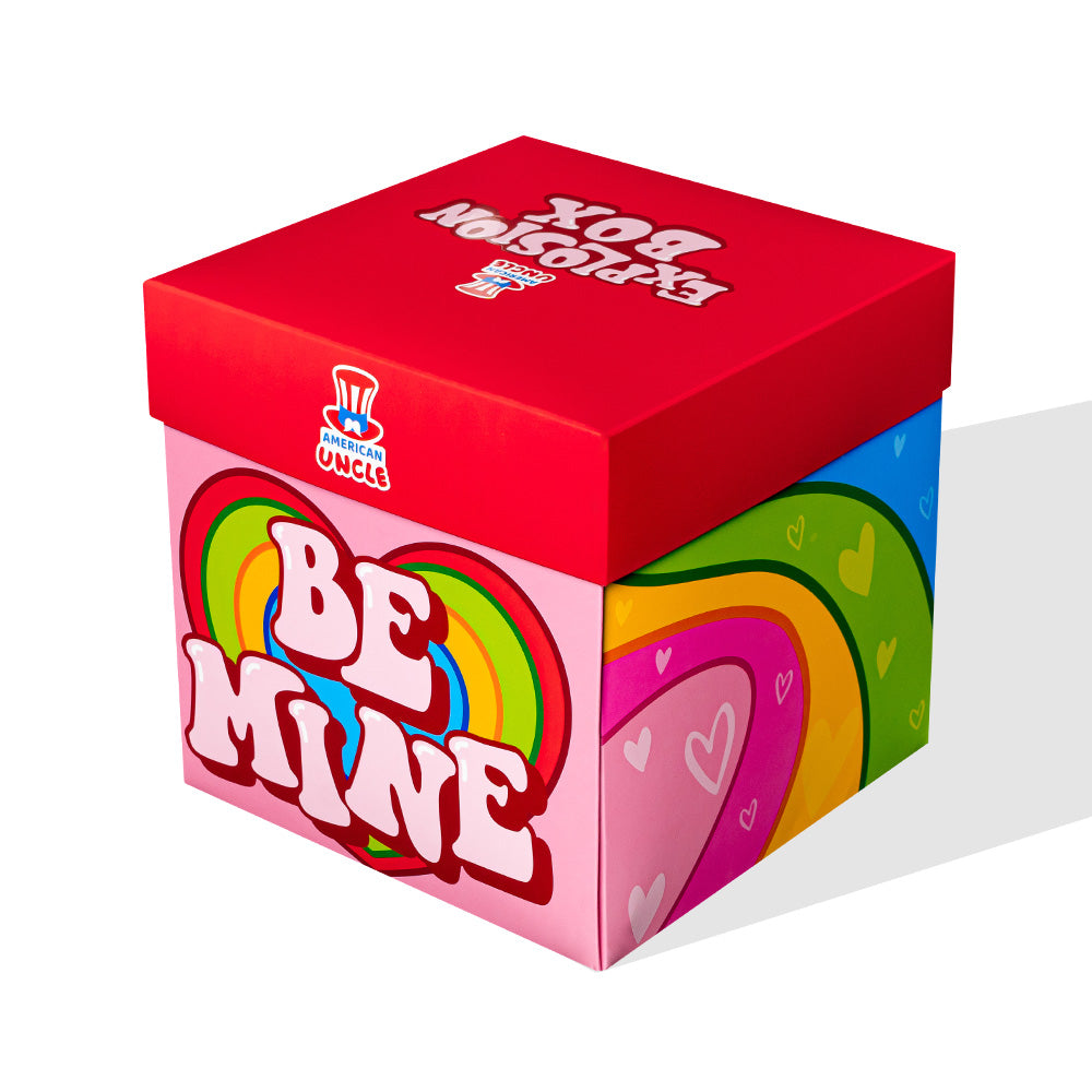 Explosie box “Liefde”, explosieve geschenkdoos met 20 snack verrassende zoete en hartige lekkernijen 