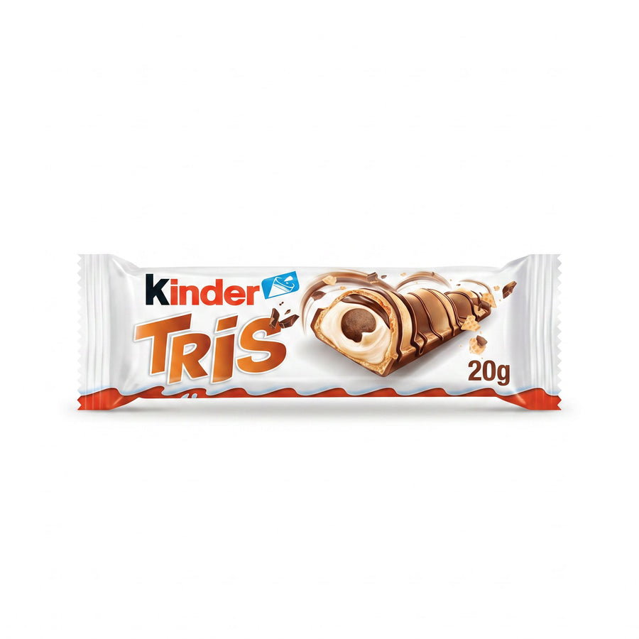 Kinder Tris 20g - wafer con crema al latte e cacao
