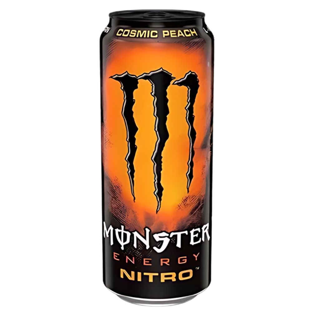 (Niet-verzamelbaar monster, beschadigd) Monster Energy Nitro Cosmic Peach, energy drink met perziksmaak van 500 ml 