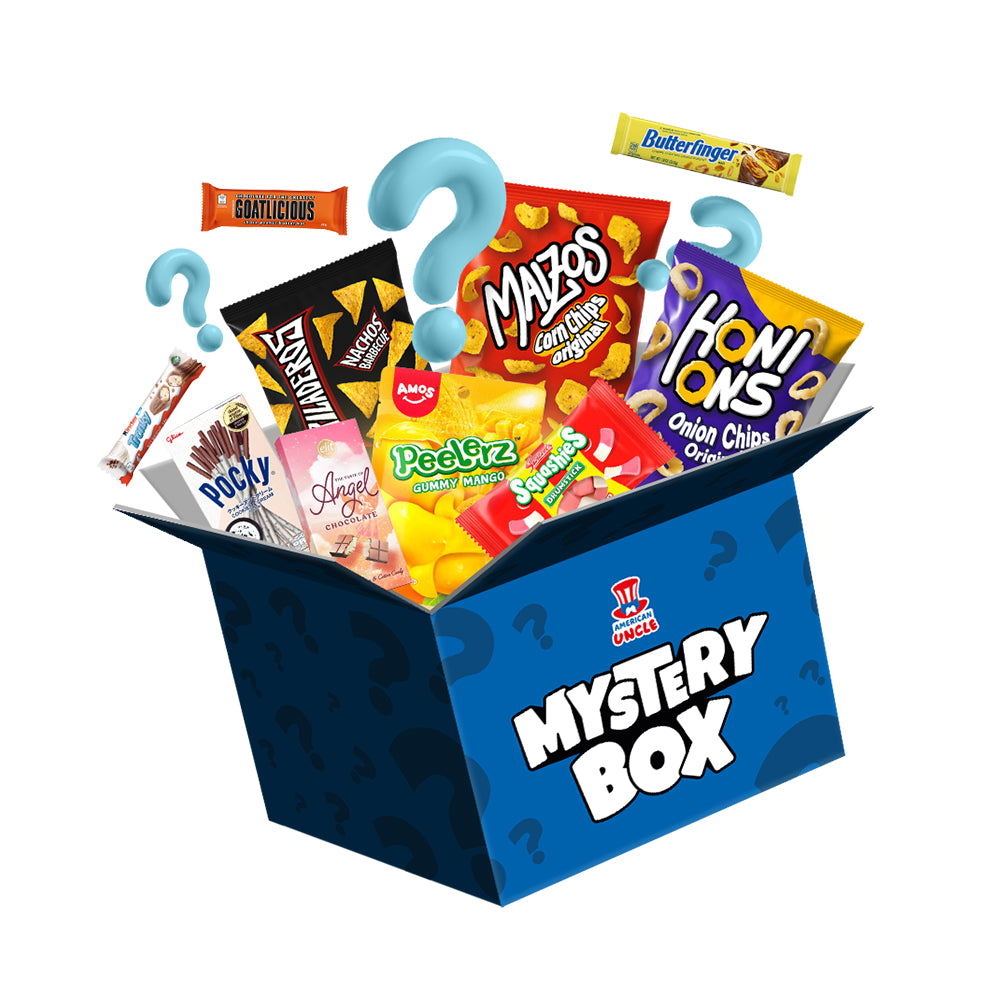 Mystery Box Medium, verrassingsdoos met 40 snack zoetigheden, hartige snacks en dranken 