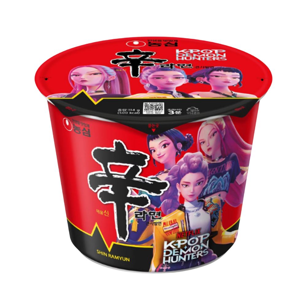 Nongshim Shin Ramyun K-Pop Demon Hunters, pittige noedels van 114 g 