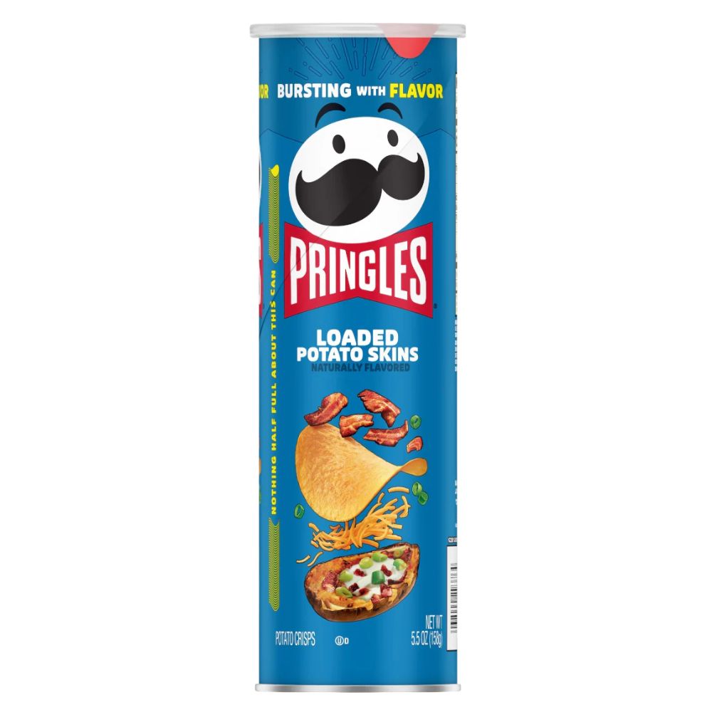 Pringles Loaded Potato Skins, patatine al gusto di bacon e panna acida da 158g