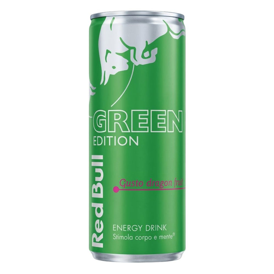 Red Bull Green Edition, bevanda energetica al gusto di dragon fruit da 250ml
