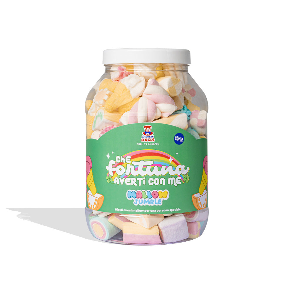 Mallow Jumble, pot met marshmallows om samen te stellen met je favoriete smaken 